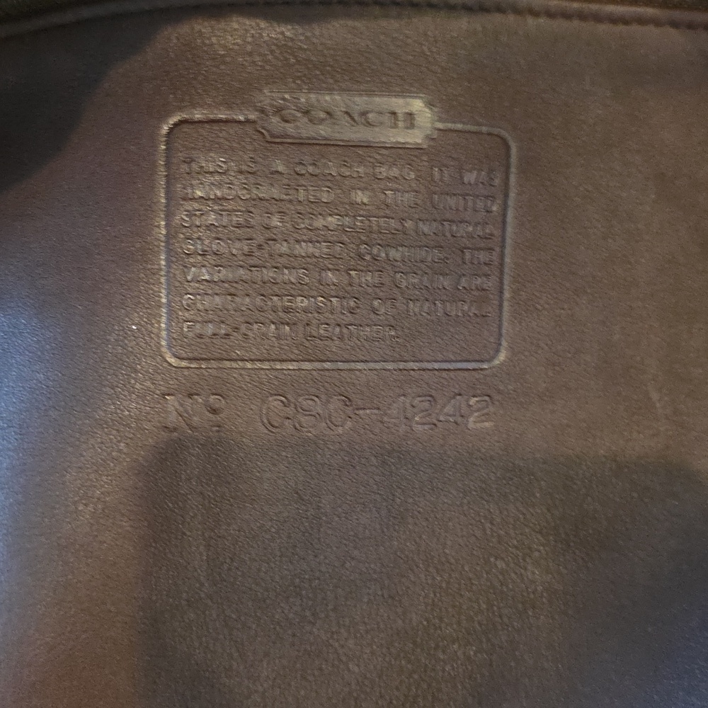 Coach Vintage Westport Bucket Bag Mahogany Excellent 1998 # 4242 - Picture 10 of 11